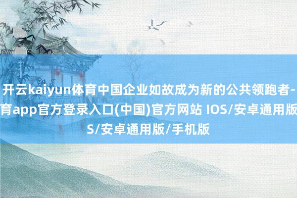 开云kaiyun体育中国企业如故成为新的公共领跑者-kai云体育app官方登录入口(中国)官方网站 IOS/安卓通用版/手机版