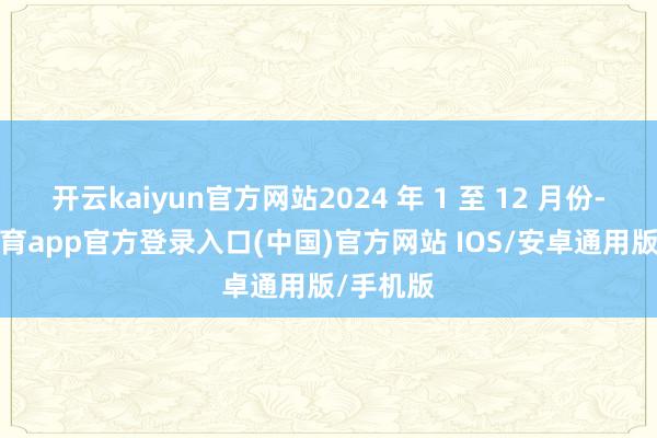 开云kaiyun官方网站2024 年 1 至 12 月份-kai云体育app官方登录入口(中国)官方网站 IOS/安卓通用版/手机版